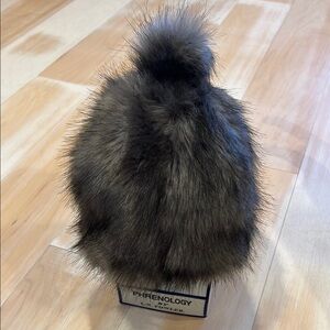 Faux Fur Pom Pom Beanie